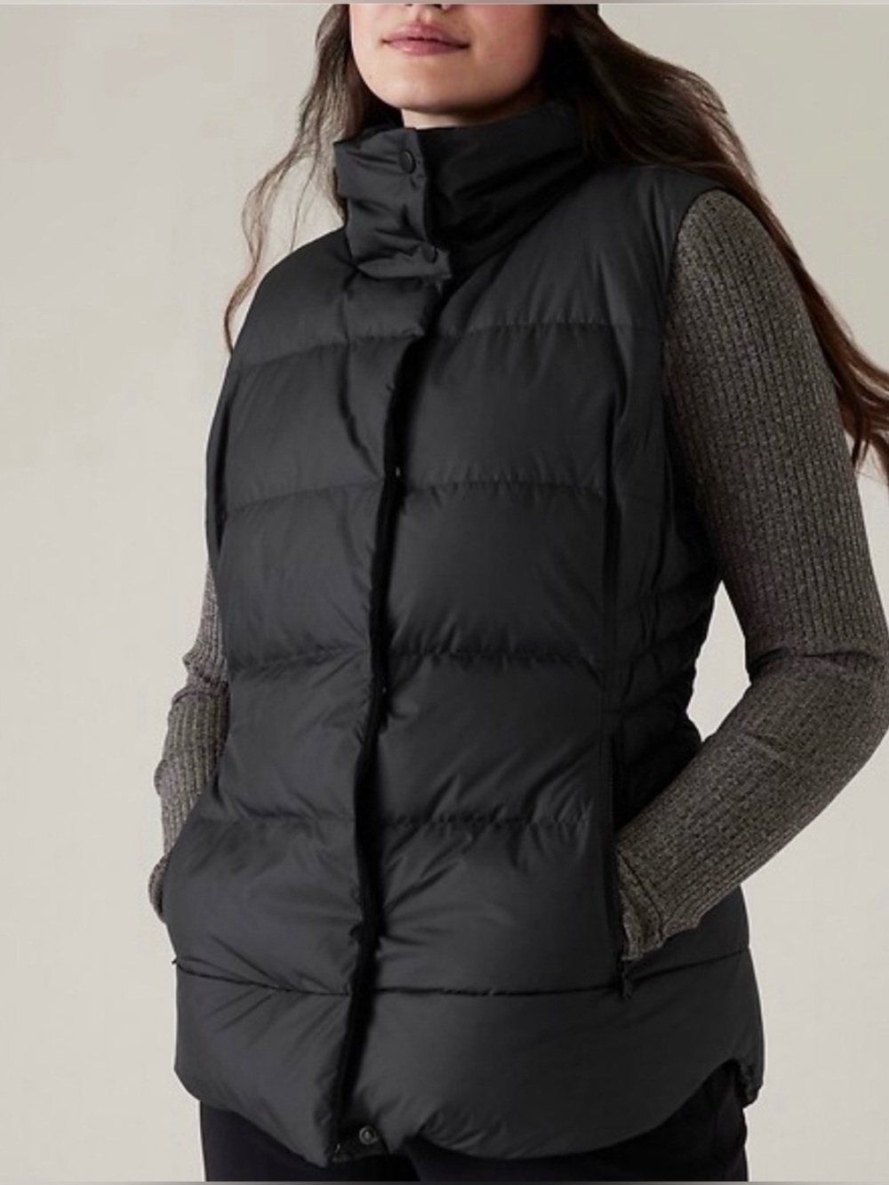 Athleta Downtown Vest Size L in Black